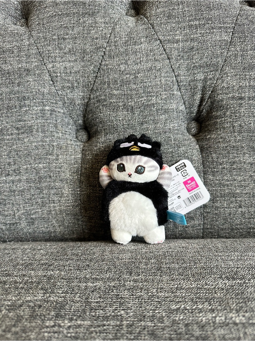 Mofusand X Kuromi plush keychain